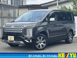 三菱 デリカD：5 2.2 P ディーゼルターボ 4WD 禁煙車　純正10.1型ナビ　オートステップ
