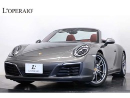 ポルシェ 911カブリオレ カレラ4 PDK 赤革 赤幌 スポクロ スポエキ PDLS+LED