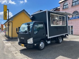 いすゞ エルフ 4WD キッチンカー オーニング 2槽シンク 給排水 各100L 外部電源・コード