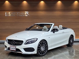 メルセデスAMG Cクラスカブリオレ C43 4マチック 4WD 青幌　ポーセレン　ダイヤモンドホワイト