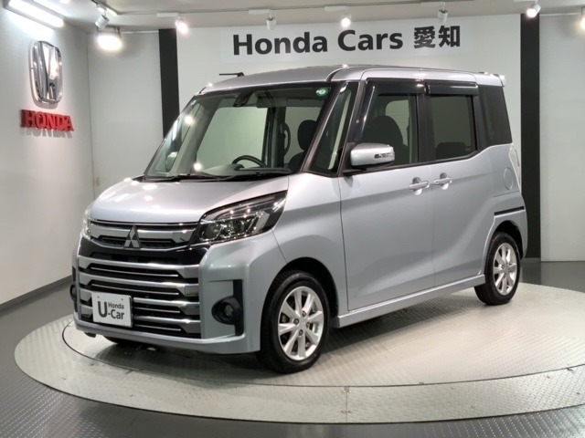 全国納車可 第三者機関証明書付 1年保証 ワンオ-ナ- ナビ TV Rカメラ CD録音 BTオ-ディオ DVD 衝突軽減B シ-トヒ-タ- ETC LEDライト 両側電動ドア 横滑り防止 AAC装備の三菱のeKスペースカスタム Ge-アシスト入庫！