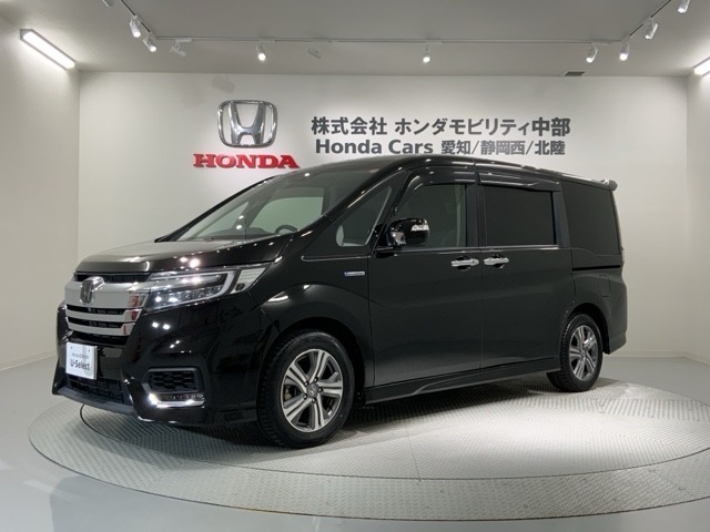 全国納車可 第三者機関証明書付 1年保証 ナビVXM-175VFNi フルセグ Rカメラ CD録音 BTオ-ディオ DVD ドラレコ装備のステップワゴンスパーダハイブリッド Gホンダセンシング入庫！