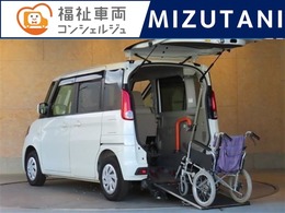 スズキ スペーシア 660 G ウィズ 車いす移動車 リアシート付 電動ウインチ フルセグナビ