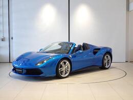 フェラーリ 488スパイダー F1 DCT LEDステア Blu Corsa デイトナシート サス