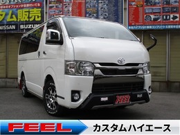 トヨタ ハイエースバン 2.8 スーパーGL ダークプライムII ロングボディ ディーゼルターボ 11インチBIG-Xナビ360カメラTRDスタイル