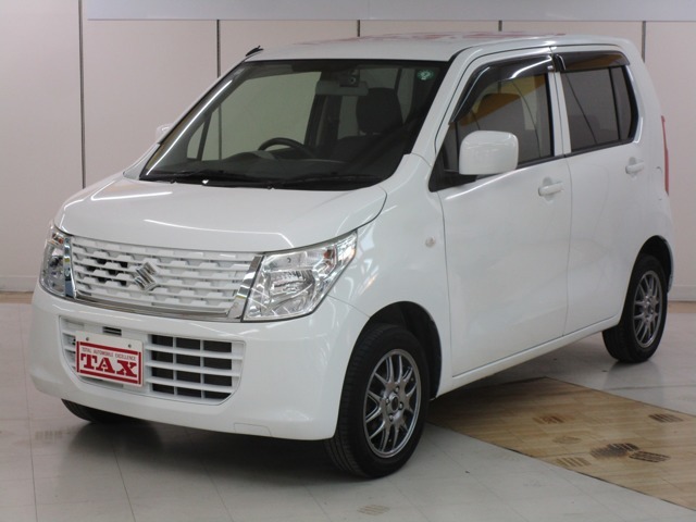 平成27年11月登録　ワゴンR・FX　走行70900キロ　車検8年7月まで　修復歴無し　禁煙車　☆SDナビ/フルセグTV、CD/DVD、バックカメラ、Bluetooth、ETC、ドライブレコーダー、シートヒーター、アルミホイールなど。