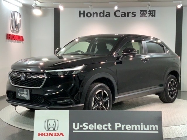 全国納車可 第三者機関証明書付 Honda SENSING 2年保証 ナビVXU-225VZi フルセグ Rカメラ CD録音 BTオ-ディオ DVD ドラレコ ETC装備のヴェゼルe:HEV X入庫！