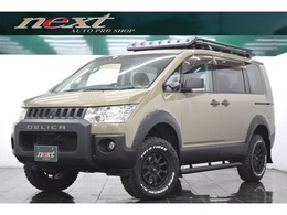 三菱 デリカD：5 2.4 G ナビパッケージ 4WD リフトアップ RTタイヤ バスターズキャリア