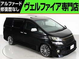 トヨタ ヴェルファイア 2.4 Z ゴールデンアイズII サンル-フ 9型ナビ 車高調20インチカスタム