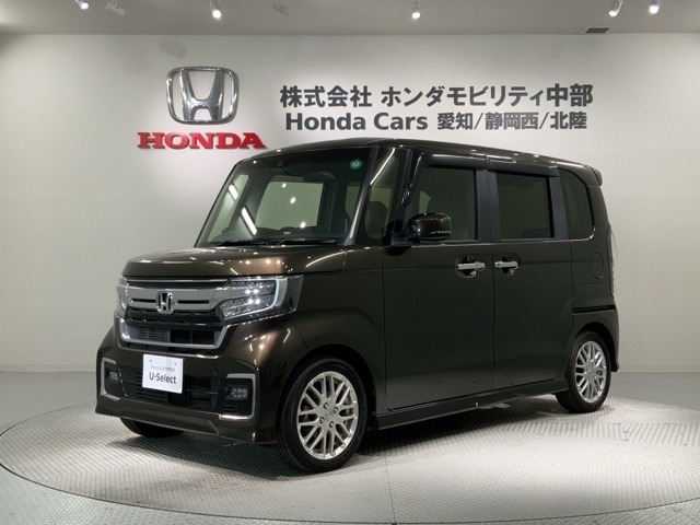 全国納車可 第三者機関証明書付 H SENSING 最長5年保証 ナビVXM-214VFI TV Rカメラ CD録音 BTオ-ディオ DVD シ-トヒ-タ- ETC 両側電動ドア VSA装備のN-BOXカスタム Lターボ入庫！