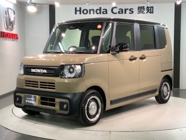 全国納車可　第三者機関証明書付　H　SENSING　2ト-ン　新車保証　試乗車　ワンオーナー　ナビLXU-242NBi　TV　Rカメラ　BTオ-ディオ　シートヒーター装備のN-BOXジョイ　ターボ