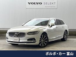 ボルボ V90 アルティメット B5 認定中古車　サンルーフ　白革シート　Goog
