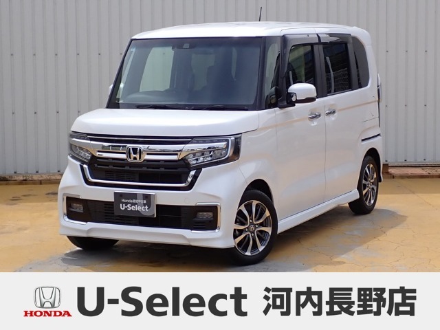 R3年式ホンダセンシング付きN-BOXカスタム入荷しました！純正ディスプレイオーディオ　ワンセグ　Rカメラ　ETC　前後ドラレコ　シートヒーター　ワンオーナー　ホンダセンシング