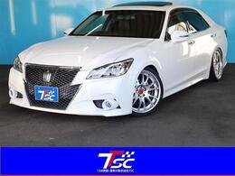 トヨタ クラウンアスリート ハイブリッド 2.5 G 車高調ムーンルーフ社外AWレーダークルーズ