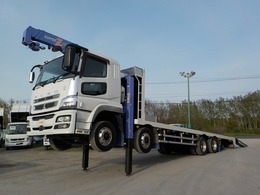 三菱ふそう スーパーグレート 大型3段クレーン付セルフ　ウインチ　2デフ アユミ自動昇降　クレーンラジコン付