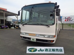 日野自動車 メルファ 観光仕様　中型登録 スイング自動ドアエアサスモケリク冷蔵庫