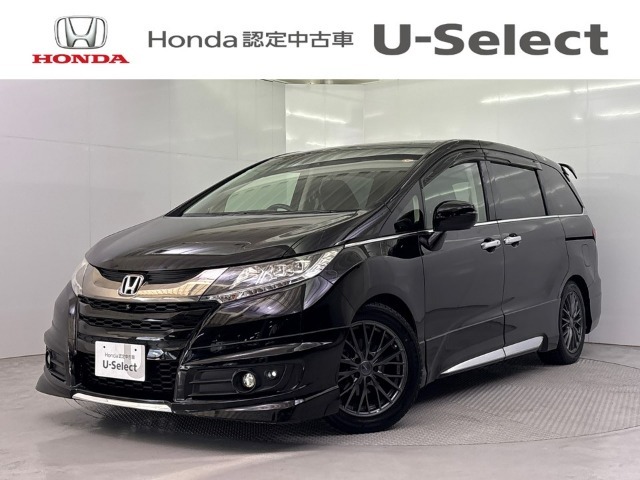平成27年式のオデッセイアブソルート入庫！！ホンダセンシング搭載車！！無限フルエアロ！！純正フリップダウンモニター！！純正メモリーナビ！！全周囲カメラ！！純正ドライブレコーダー！！ETC！！
