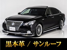トヨタ クラウンマジェスタ 3.5 Fバージョン 禁煙車/サンルーフ/黒本革/20AW/フルエアロ
