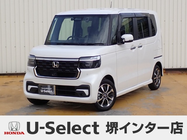 R7年式ホンダセンシング付きN-BOXカスタム入荷しました！元当社社有車！■純正ナビ■Rカメラ■ETC■LED■PSD■ドラレコ