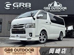 トヨタ ハイエースバン 2.0 スーパーGL ダークプライムII ロングボディ 社外7インチナビ/ベットキット/ETC/小窓