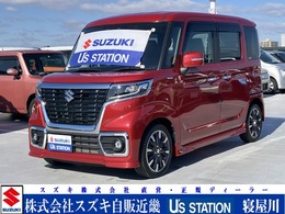 スズキ スペーシア 660 カスタム ハイブリッド XSターボ ワンオーナー/全方位カメラナビTV/