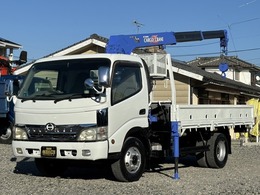 日野自動車 デュトロ 4.0 ワイド ロング 高床 ディーゼルターボ タダノ3段クレーン　フックイン