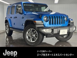 ジープ ラングラー アンリミテッド サハラ スカイワンタッチパワートップ 4WD 限定車革SヒータTVパワートップCarplayACC