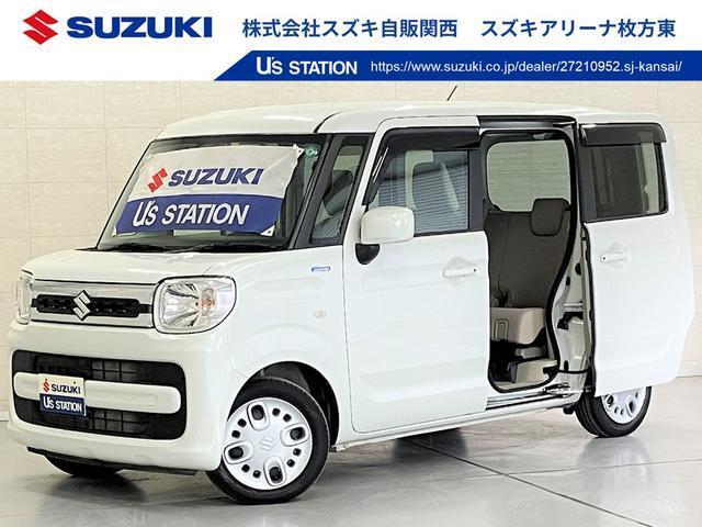 軽自動車ですが、広々車内☆　お子様とのお出かけやショッピングにも便利なスペーシアが仲間入り☆　ナビ・バックカメラ・ETC・衝突被害軽減ブレーキ・車検整備付のお得な1台です☆