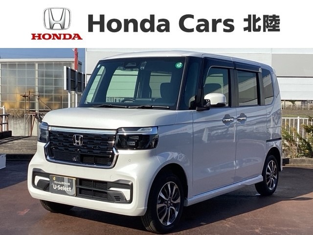 全国納車可 第三者機関証明書付 Honda SENSING 新車保証 試乗禁煙車 ナビVXM-245ZFEi フルセグ Rカメラ ドラレコ シ-トヒ-タ-装備のN-BOXカスタム ベースグレード入庫！