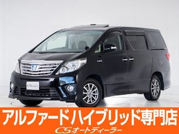 トヨタ アルファードハイブリッド 2.4 SR Cパッケージ 4WD プレミアムサウンド/黒本革/サンルーフ/