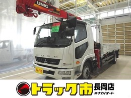 三菱ふそう ファイター 7.8t 増トン 標準ベッド付 ユニック 4段クレーン付