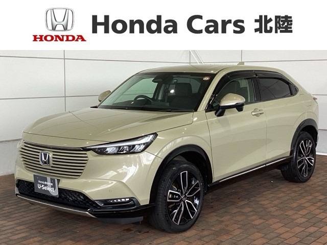 全国納車可　第三者機関証明書付　H　SENSING　最長5年保証　ワンオ-ナ-　純正ナビ　TV　Rカメラ　BTオ-ディオ　ETC　LEDライト　VSA　シ-トヒ-タ-装備のヴェゼルe:HEV　Z入庫！
