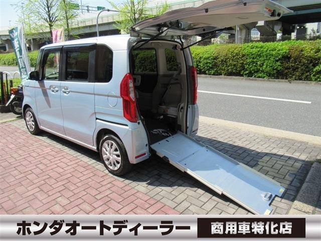 ホンダセンシング追突軽減ブレーキ 前後誤発進抑制 車線維持支援左Pスライド 電動ウィンチリモコン付 スロープ リアシート有 福祉車輛 ETC バックカメラ付オーディオ USB