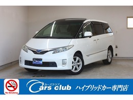 トヨタ エスティマハイブリッド 2.4 G 4WD 大型サンルーフ　両側電動スライドドア　電