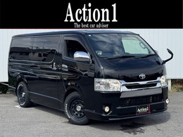 トヨタ ハイエースバン 2.0 スーパーGL ロング フリップダウンモニター ベットキット　LED