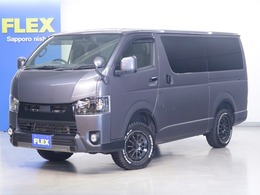 トヨタ ハイエースバン 2.8 スーパーGL ダークプライムII ロングボディ ディーゼルターボ 4WD リフトアップ　各所ブラック塗装　ナビ