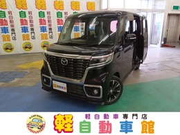 マツダ フレアワゴン 660 カスタムスタイル ハイブリッド XT 4WD ターボ　ナビTV　ABS　レーダーブレーキ