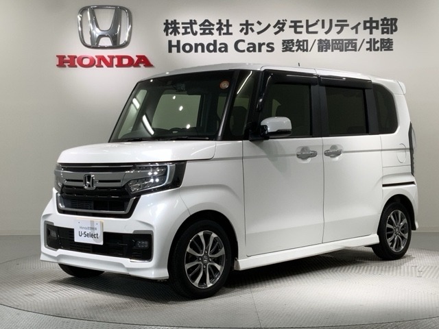 全国納車可 第三者機関証明書付 Honda SENSING 2年保証 ナビVXM-214VFi フルセグ Rカメラ CD録音 BTオ-ディオ DVD シ-トヒ-タ-装備のN-BOXカスタム L入庫！