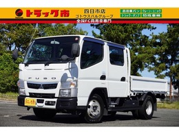三菱ふそう キャンター 2t　Wキャブ　4WD　フルフラットロー リアヒーター　横滑り防止　坂道発進補助