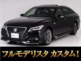 トヨタ クラウン ハイブリッド 3.5 G エグゼクティブ 禁煙/サンルーフ/モデリスタエアロ/黒本革