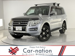 三菱 パジェロ 3.2 ロング スーパーエクシード ディーゼルターボ 4WD 黒革 Rockford MMCSナビ バックカメラ ETC