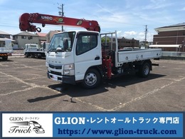 三菱ふそう キャンター 4段クレーン・ラジコン付・5MT ・平ボディ・同年式