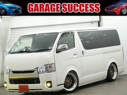 トヨタ ハイエースバン 3.0 スーパーGL  ダークプライム ロングボディ ディーゼルターボ ローダウン/両側電動スライドドア/バッドフ
