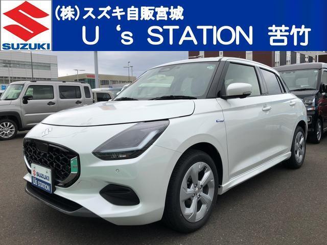 便利な大画面ナビ付のハイブリッドスイフト☆ 現物確認及び納車時にご来店いただける方に限りの販売とさせていただきます。