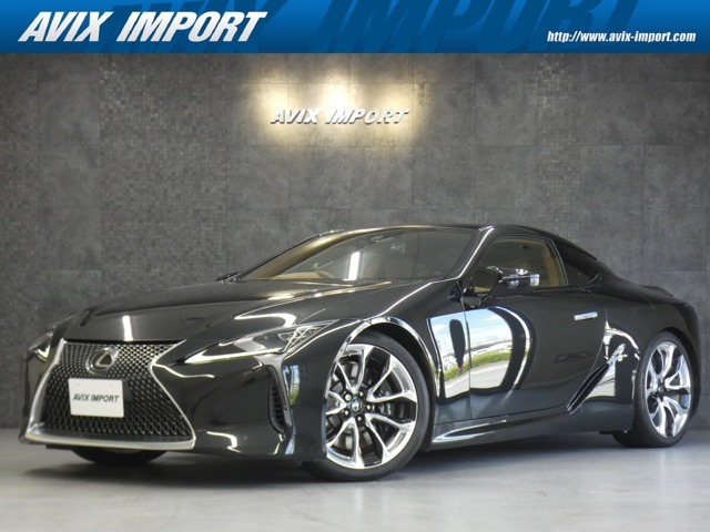 2019yモデル　LC500　Lパッケージ　純正グラファイトブラックガラスフレーク/セミアニリン本革（オーカー）　正規ディーラー車