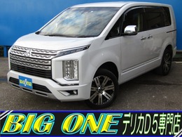 三菱 デリカD：5 2.2 P ディーゼルターボ 4WD 7人乗り　10.1型ナビ　CD/DVD再生　BTオー