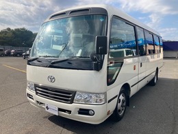 トヨタ コースター GX　H27　29人　N04C センタードアグライドオート　バックカメラ