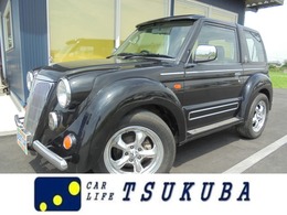 三菱 パジェロジュニア 1.1 フライングパグ 4WD 革シート　木目調パネル　1000台限定車　走