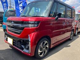 スズキ スペーシア 660 カスタム ハイブリッド XSターボ 4WD 全車速追従機能ACC　両側Pスライドドア
