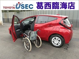 トヨタ アクア 1.5 G ウェルキャブ 車いす収納装置付車(助手席ターンチルト付) 元展示車　TSS　ディスプレイオーディオ　B